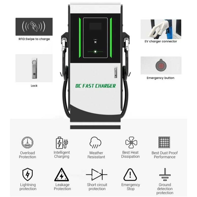 EV Charging Station DC 30kW Wa - Dc Fast Charger 30Kw Wallbox Commercial recension och pris
