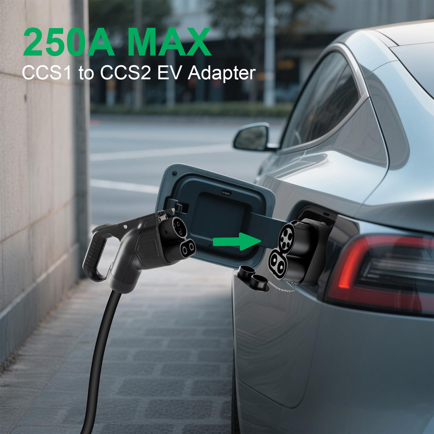 CCS1 to CCS2 Charger Adapter 2 - Ccs2 To Ccs1 Fast Charge Adapter 250Kw recension och pris